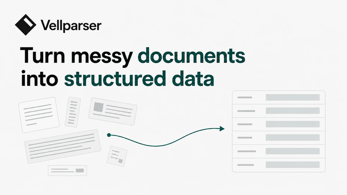 Vellparser - AI data extraction software